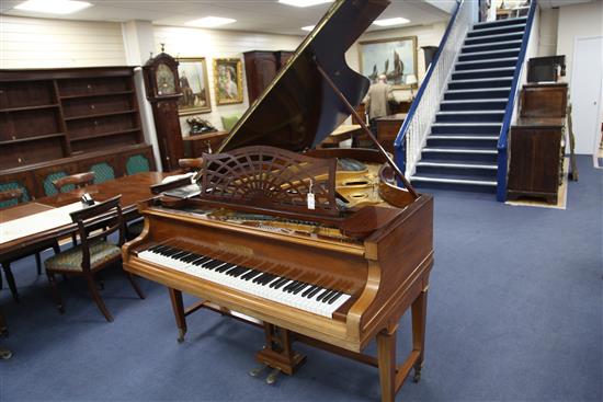 A Bechstein rosewood cased model B boudoir grand piano, c.1904, overall 6ft 8in. x 5ft